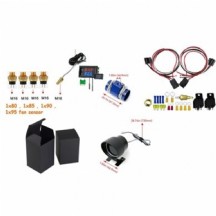 Motor Suyu Sıcaklık Kontrollü Ayarlanabilir Soğutma Fan Devre Kiti 36mm